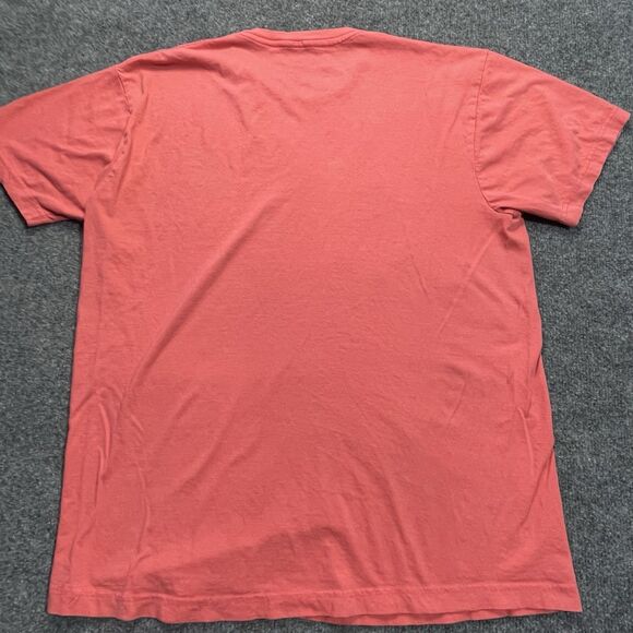 QUICKSILVER Shirt Mens Large Red Mountain & Wave Board Shorts Tee Crew Neck Lg - Picture 8 of 10